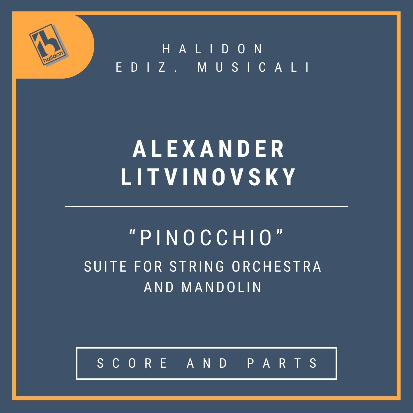 Litvinovsky: Pinocchio (Suite per Orchestra d'archi e Mandolino) - Partitura e set di parti