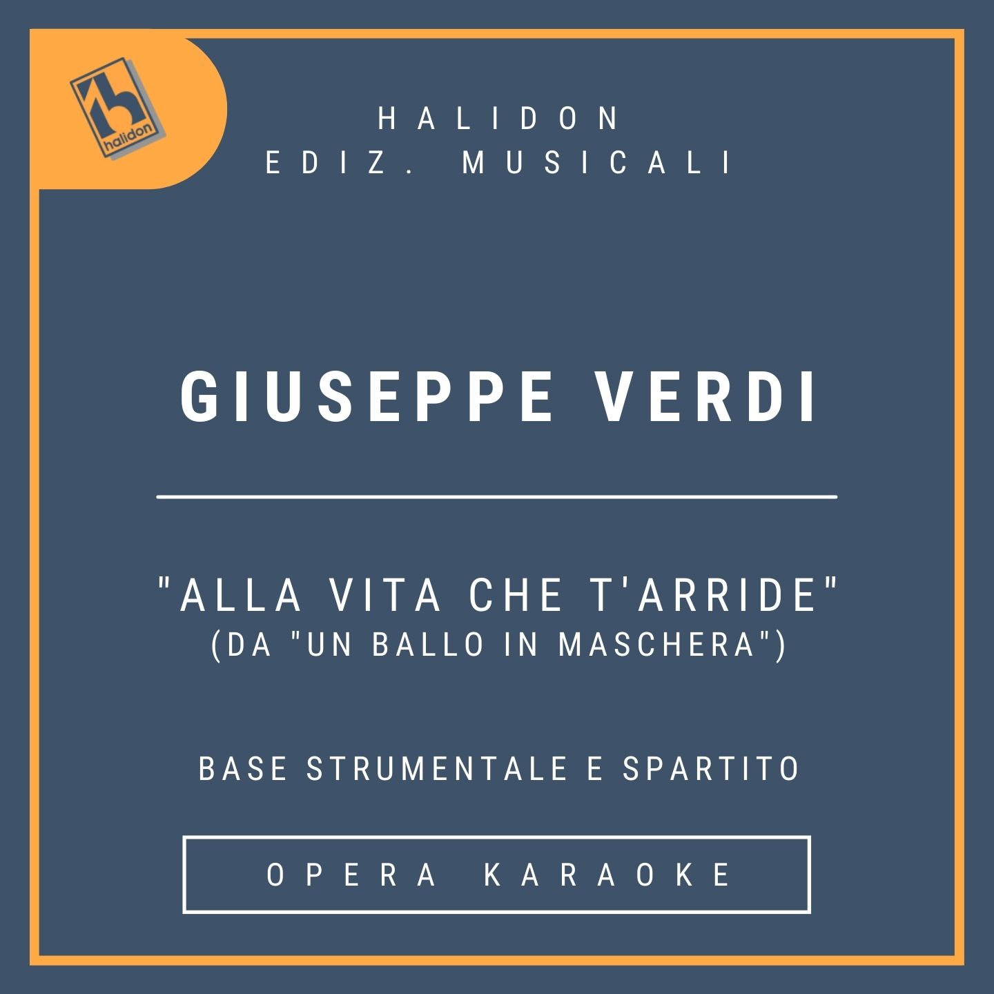 Giuseppe Verdi - Alla vita che t'arride (from 'Un ballo in maschera') - Renato's arietta (baritone) - Instrumental version + sheet