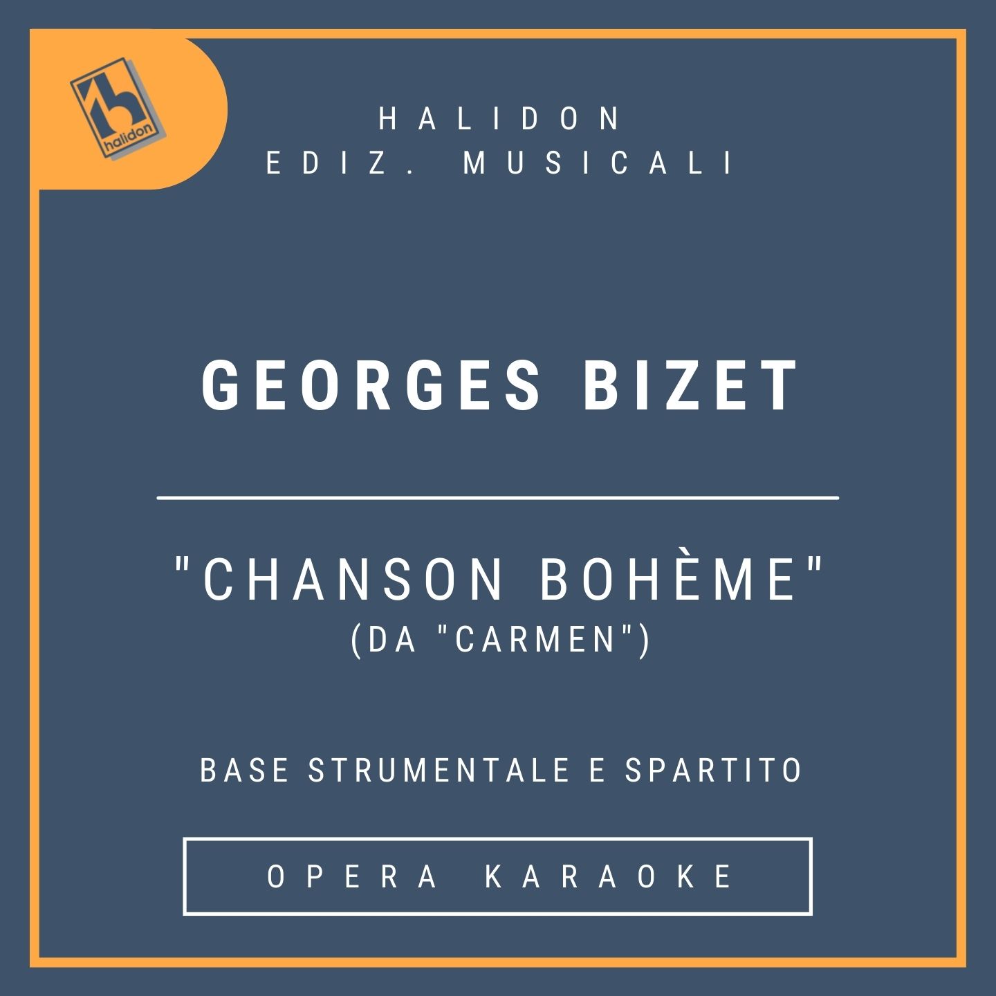 Georges Bizet - Chanson bohème (from 'Carmen') - Carmen Aria-Trio (mezzo) - Instrumental track + sheet