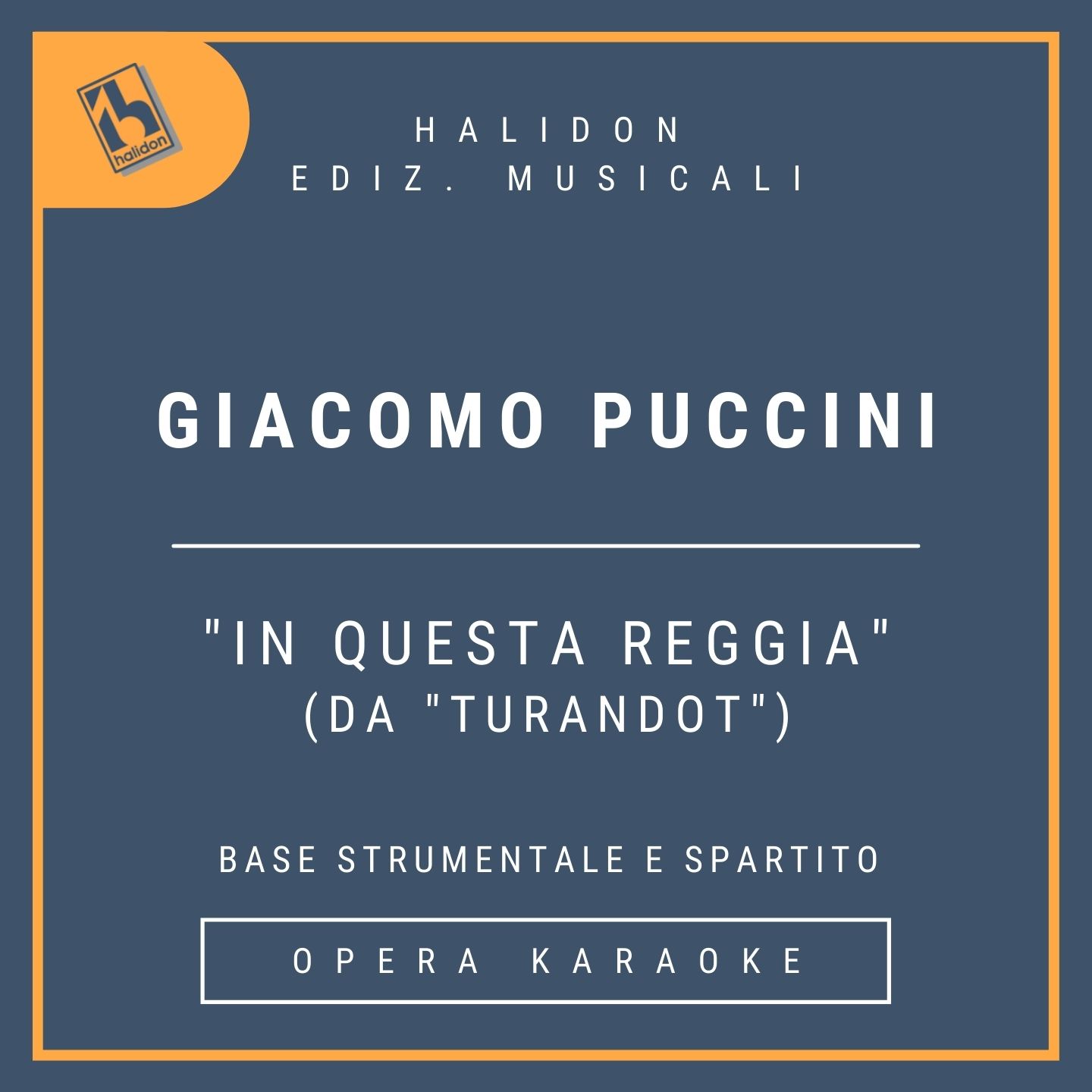 Giacomo Puccini - In questa reggia (from 'Turandot') - Turandot Aria (dramatic soprano) - Instrumental track + sheet