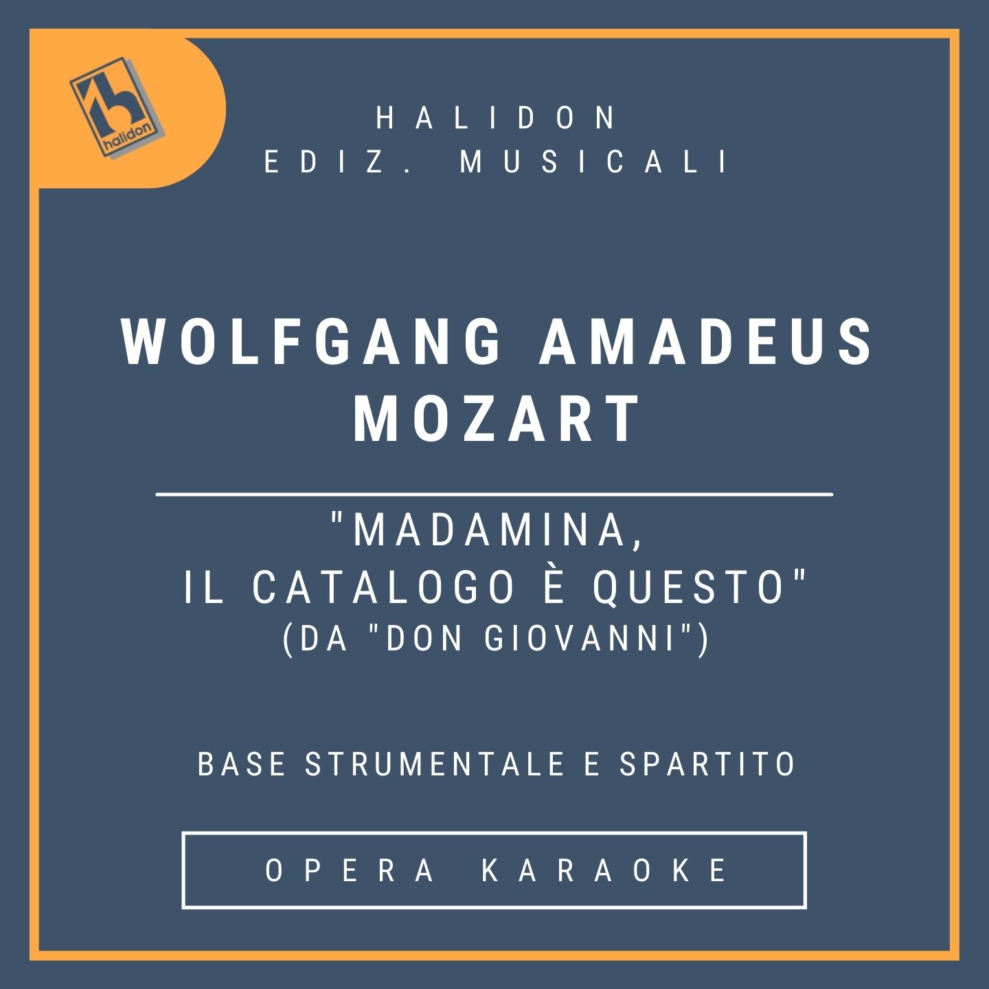 Wolfgang Amadeus Mozart - Madamina, il catalogo è questo (from 'Don Giovanni') - Leporello's Aria (baritono) - Instrumental track + sheet