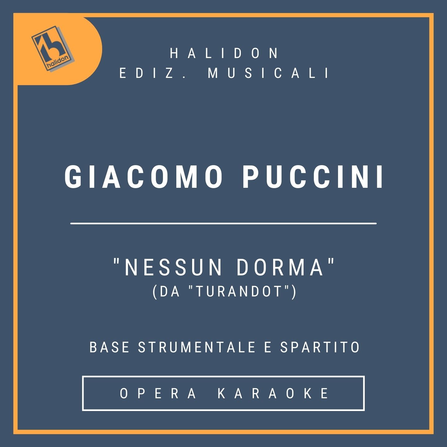 Giacomo Puccini - Nessun dorma (from 'Turandot') - Calaf Aria (tenor) - Instrumental track + sheet