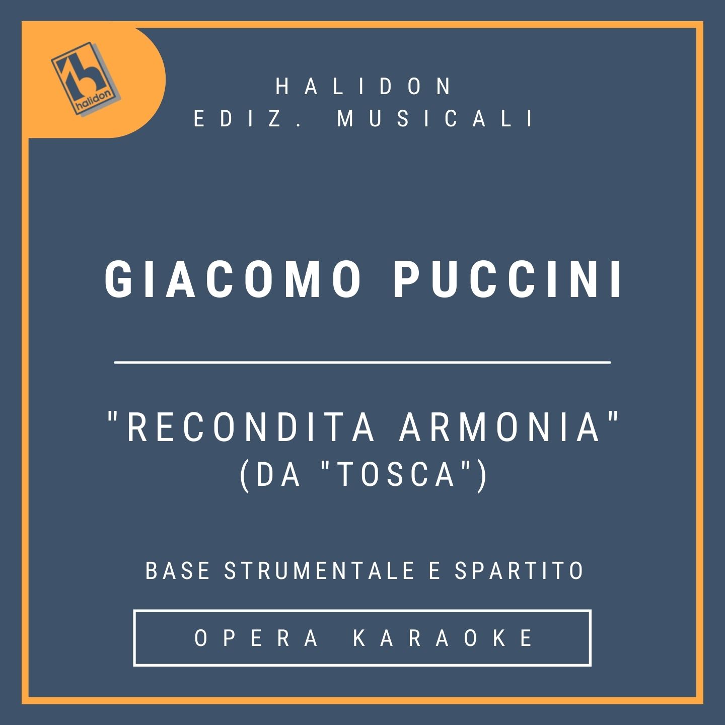 Giacomo Puccini - Recondita armonia (from 'Tosca') - Cavaradossi Aria (tenor) - Instrumental track + sheet
